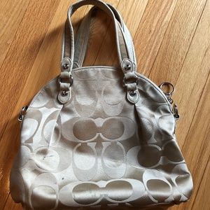Tan Coach bag